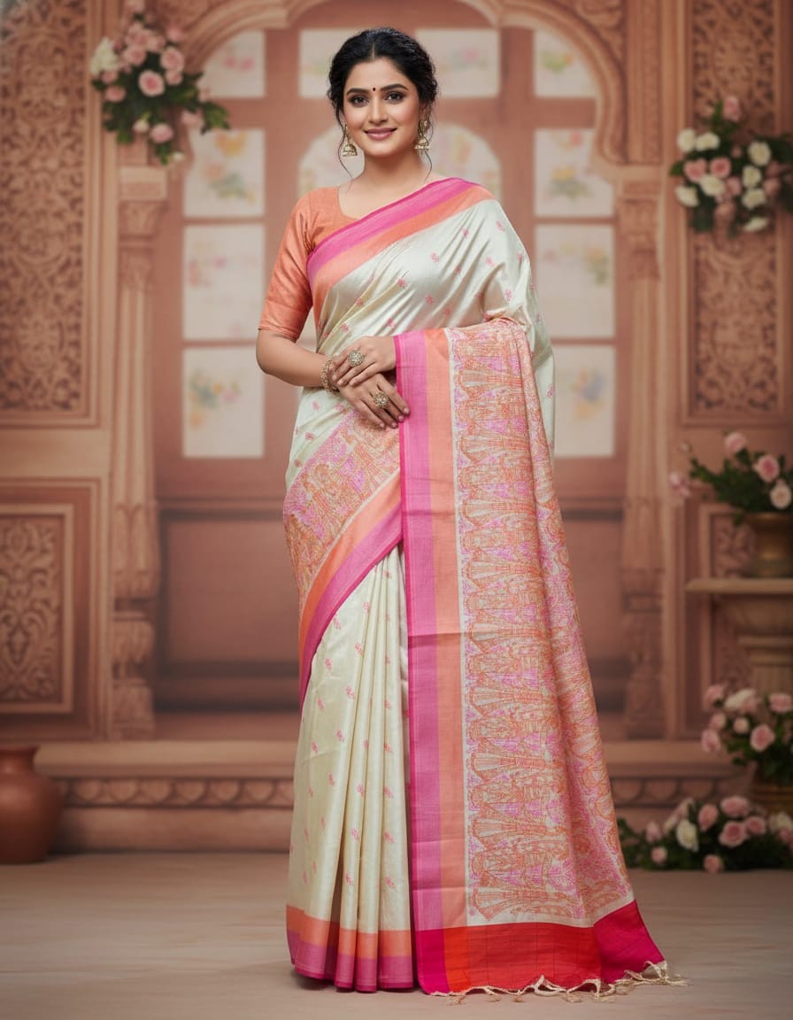Riona Special Hand Stitched Assam Silk - Raasleela Elegance