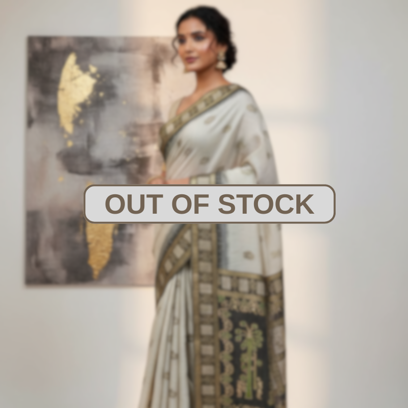 Riona Special Muga Assam Wenge saree
